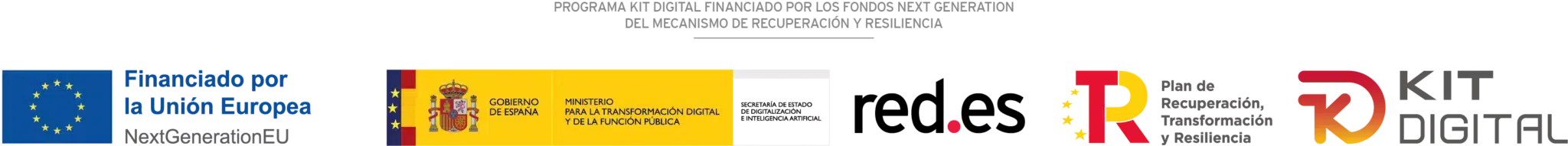 Logotipos de financiación de la Unión Europea