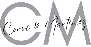 Logotipo de Corvi y Martínez.